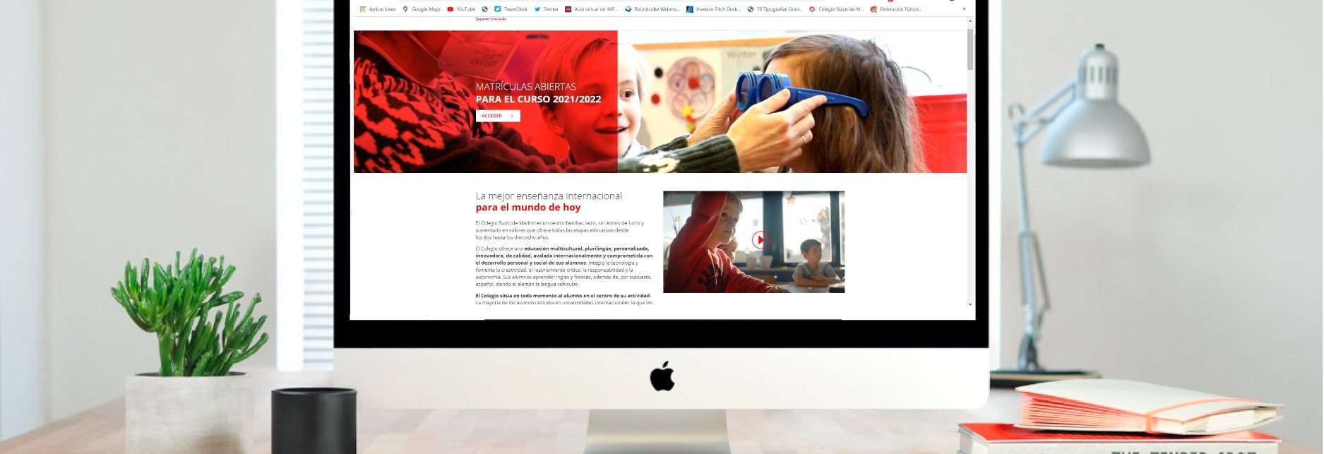 Zertior diseña la nueva web del Colegio Suizo de Madrid