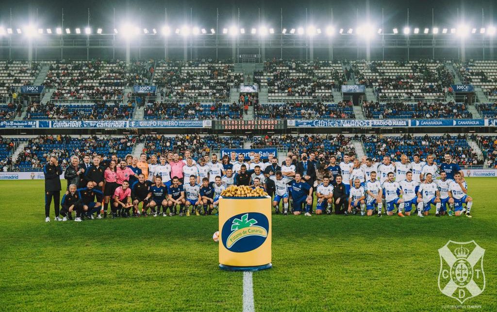 La Palma “gana” el partido entre las Leyendas del CD Tenerife y del Real Madrid CF